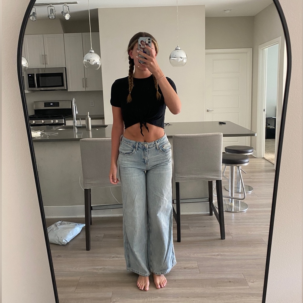 POSHMARK Black Tie Top